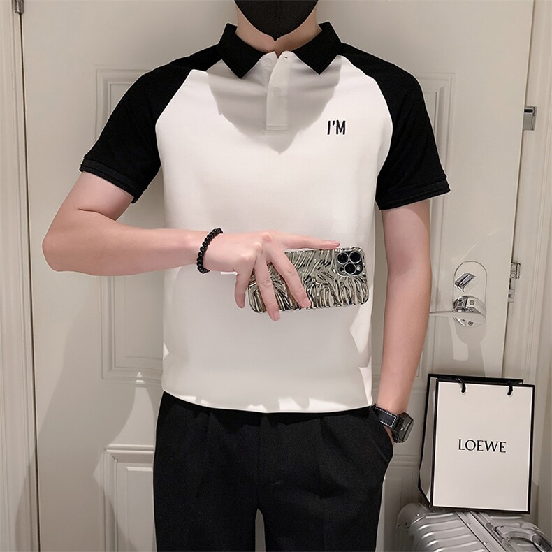 夏季小伙简约休闲POLO衫男刺绣保罗衫301A-1/PL62/P50,男装Polo衫,星座301A-1