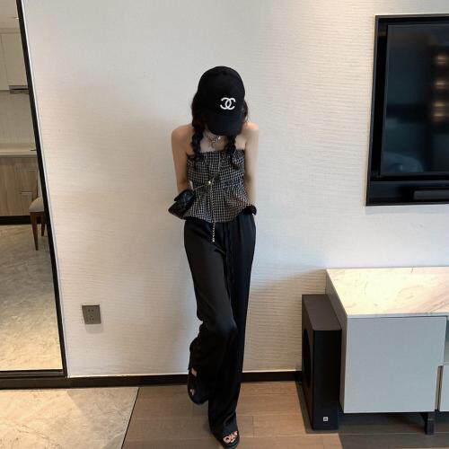 格子抹胸，胸罩，XTZ style