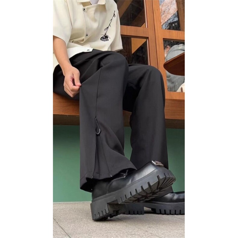 现货网图！设计感纯色小众高级感西裤男A061-EX50197-特批40,男装休闲裤,电商A061