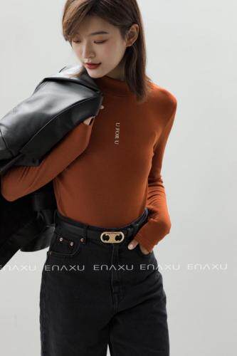 韩版休闲潮流印字自发热功能性五色打底，女装，伊奈秀E∩ΛXU