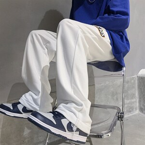 秋季休闲裤男宽松束脚裤拼接运动裤D329-QM1109-P45图片