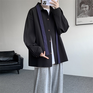 （送个性领带）CS1160-特P42 控88 肌理感长袖男小众设计大码衬衣图片