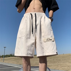 休闲短裤男夏季新款工装五分宽松直筒美式运动跑步中裤DH929-P32，男装休闲裤，星座1008