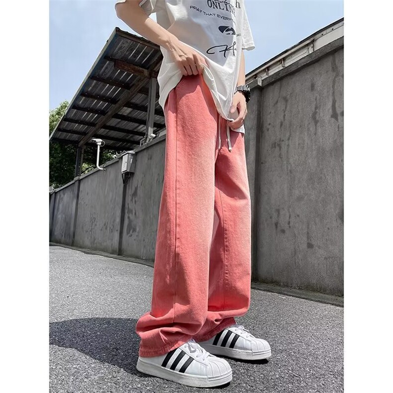 美式街头水洗做旧牛仔裤男宽松欧美高街vibe风长裤子N1097-P45,男装牛仔裤,星座308B-2