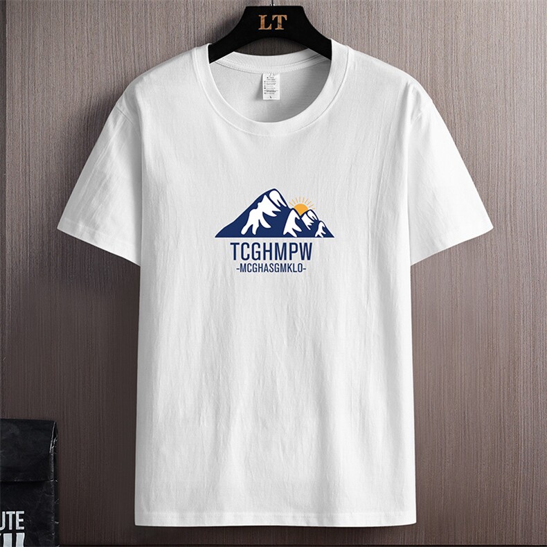 外贸现货主推量大8块2025夏季新款男士印花圆领短袖T恤DT160-P10,男装T恤,星座1816-2（原1210–2）