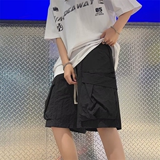 日系潮牌多袋机能工装短裤男春秋季运动直筒宽松休闲五分裤K2212，男装休闲裤，星座1116A-1（原606A）
