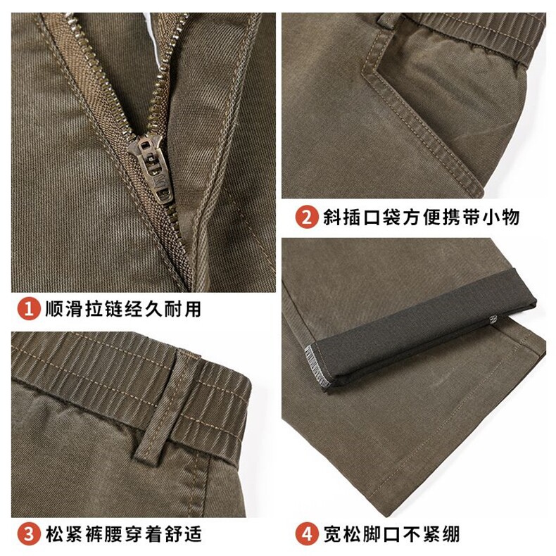 y6106-p45多口袋工装裤男款2026春夏直筒裤工装宽松阔腿休闲长裤,男装休闲裤,星座224-1