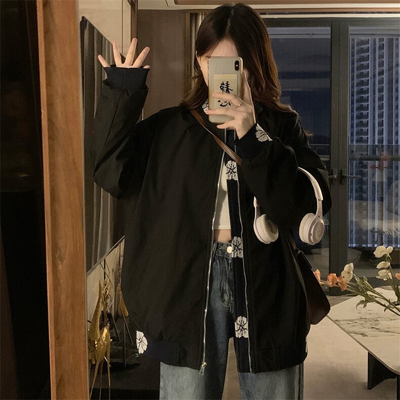 A369-P88美式复古提花刺绣拼接夹克男女高级感宽松百搭外套,男装夹克,星座911