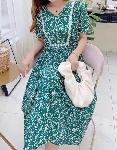 流行花色，腰部抽绳设计，女装，Linda Jean