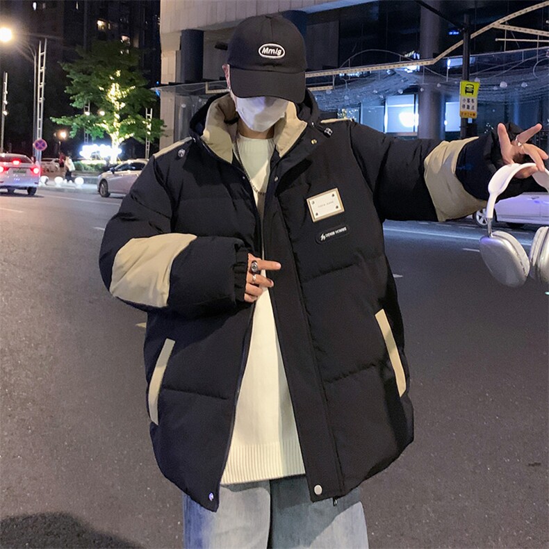 户外冲棉衣男款加绒加厚保暖防寒防水防风厚外套棉衣双拼色棉衣，男装棉衣，电商A020