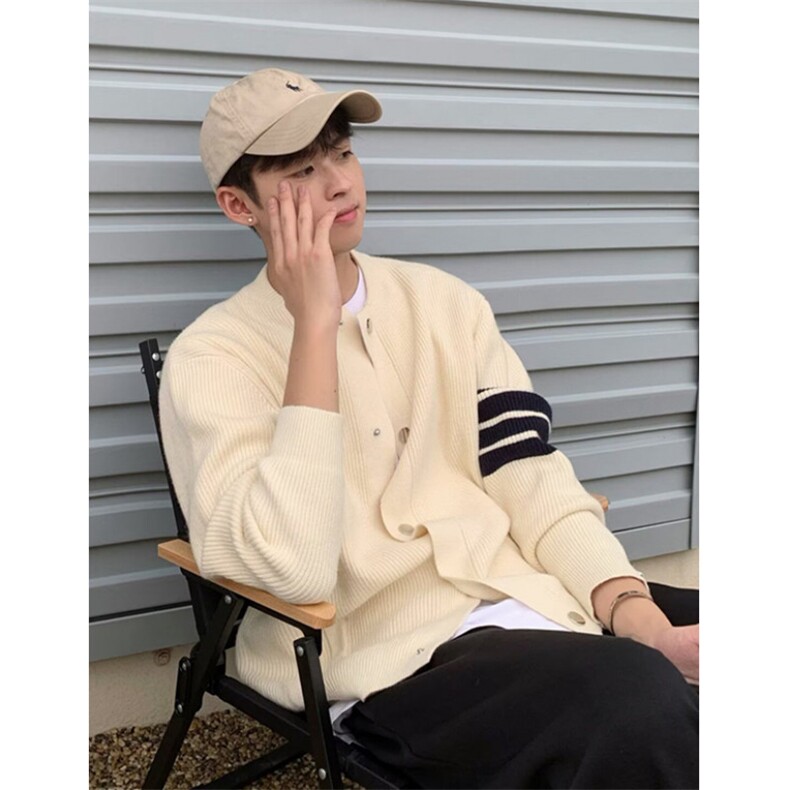 男士针织开衫春季新款百搭小众设计麻花纹高端毛衣休闲MB83,男装针织衫/毛衣,星座1116A（原606A-3）