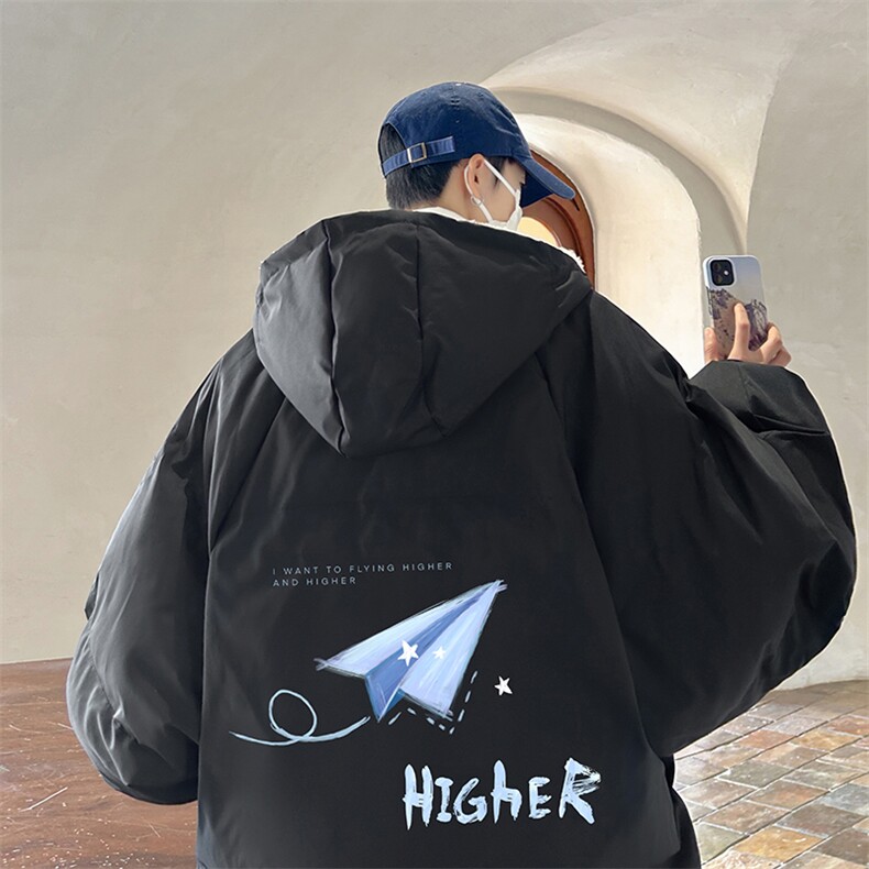 控128加绒面包服男大码羊羔毛棉衣男MY16270-P100图片