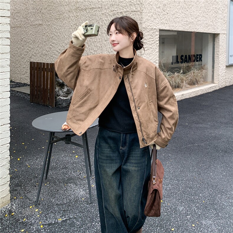 美拉德机车范气质羽绒内胆外套女冬季2025年新款时髦复古风羽绒服,女装羽绒服,2C159