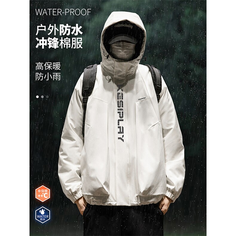 冲锋户外防水棉服DT2263-TP125控价168冬季潮牌印花男棉衣外套,男装棉衣,电商A102-1