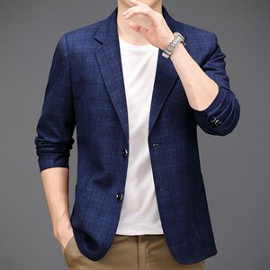 BAMJ-2902钱塘2020-2时尚休闲百搭合身中青年男士西服外套P82图片