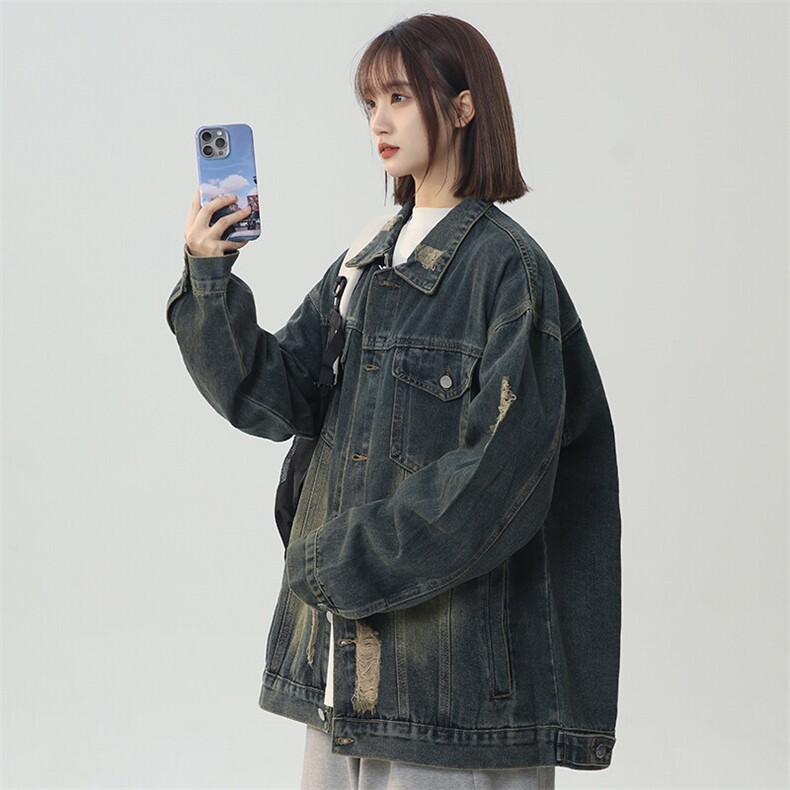 《现货主推》女装类目男女中性牛仔外套GXX03-P80控118，女装短外套，电商C303A