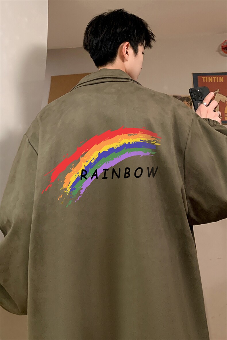 麂皮绒夹克男大码立领褂子外套JK85064-P68加绒款-P78,男装卫衣,电商A040