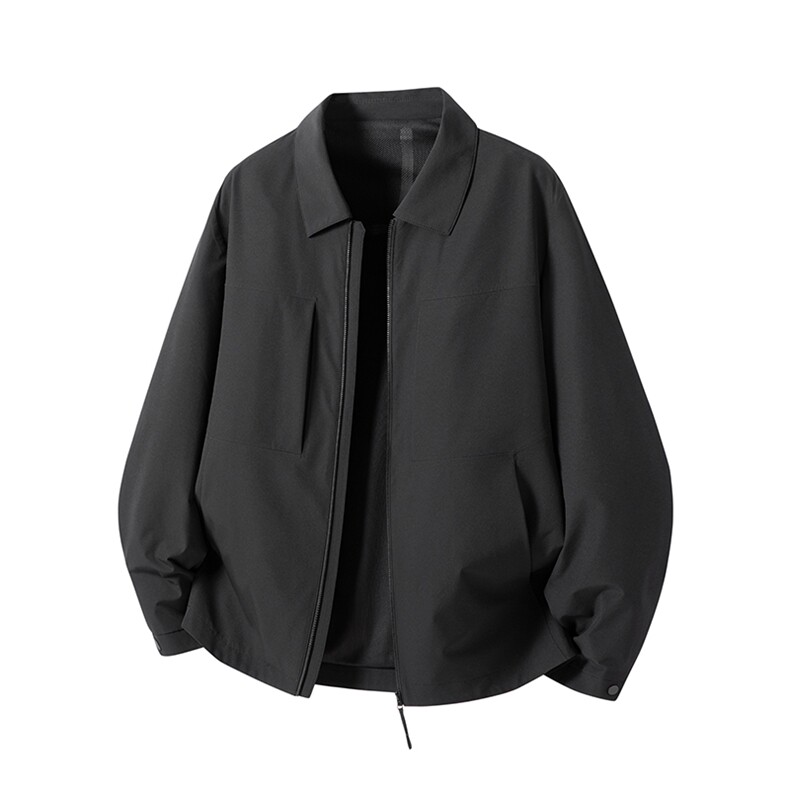 2026年春新款通勤外套行政上衣男士简约翻领休闲夹克，男装夹克，星座914