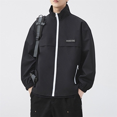 秋季宽松夹克男立领上衣外套DSA157B-JK7862-P58，男装夹克，电商A157B