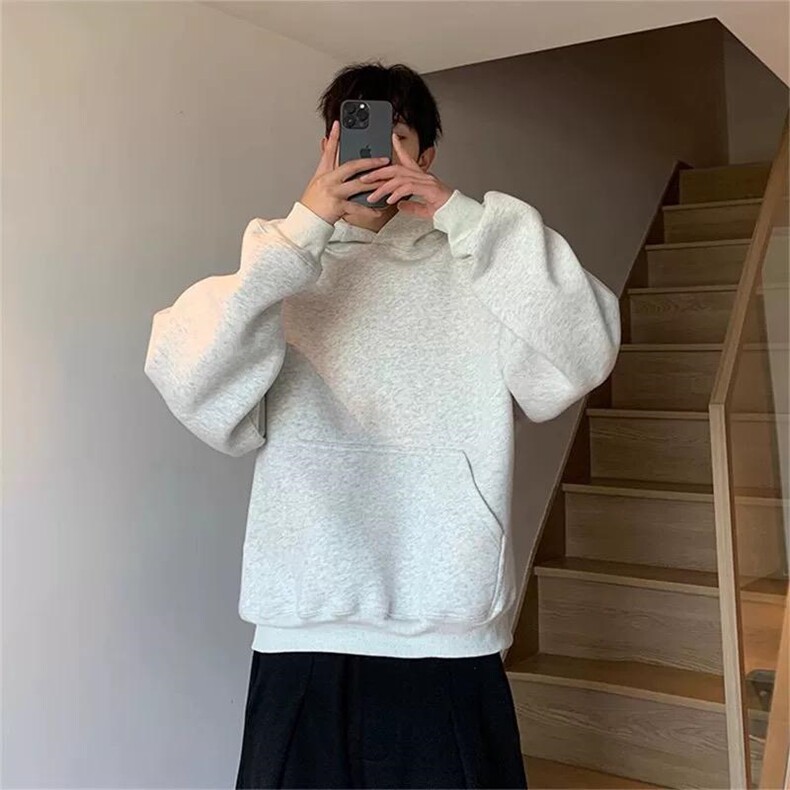抖音得物二开26春装美式高街短款廓形连帽卫衣男女外套LM01,女装短外套,电商A486