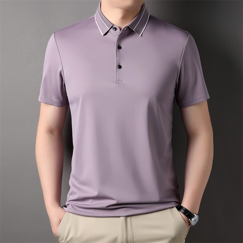 夏季新品休闲百搭宽松潮流翻领透气上衣男士短袖运动服HXF731-P83，男装Polo衫，星座1105-3