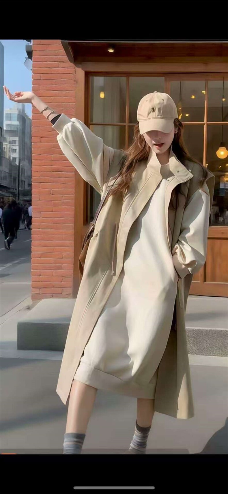 2025舒适百搭简约工装马甲裙套装,女装套装/套裙,湘姗