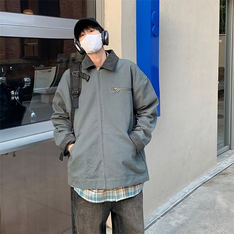 特P72二开无差价长袖时尚春秋夹克外套-HJ5551港风,男装夹克,电商A003