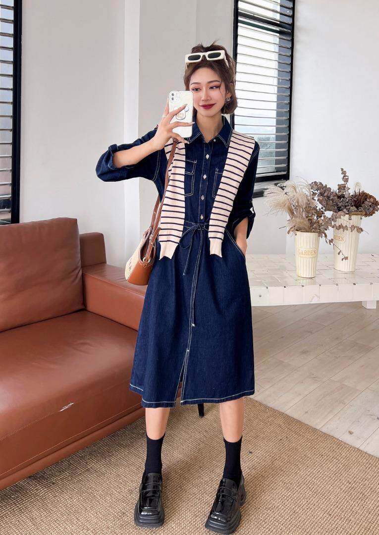 （现货）披肩牛仔裙，其它，伊娜蕾尔