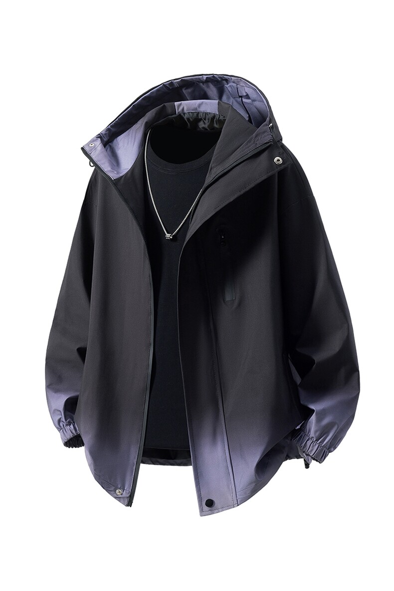立体白底山系防水渐变大码M-5XL夹克男聚酯纤维JK77088P85控,男装夹克,星座227-7