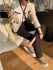 罗马内开衩长腿裤主推主线，其它，SEAWHEN 海维恩