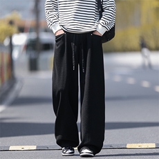 高克重400g毛呢立体拼接侧边口袋大码休闲裤男K24007-特P40控78，男装休闲裤，电商A001