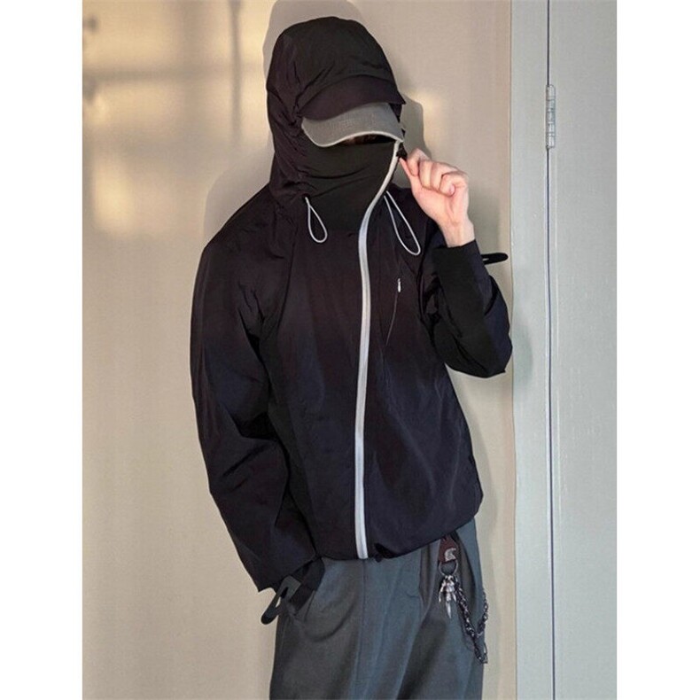 防晒衣男女透气休闲防晒服运动骑行夏季连帽外套FY127,男装防晒衣,星座1116A（原606A-3）