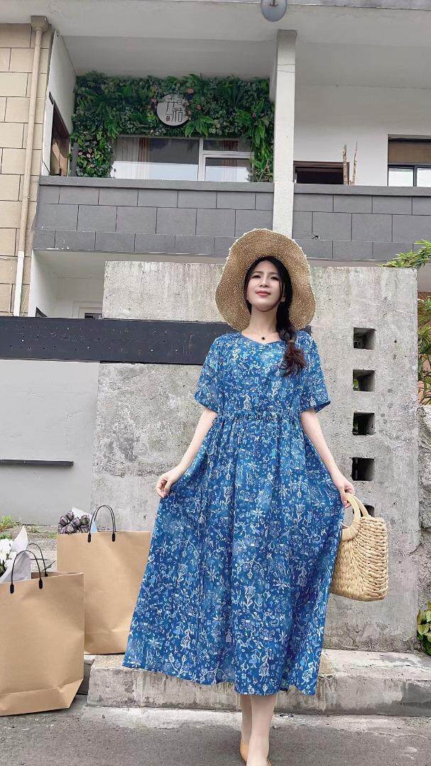 纯苎连衣裙小衫裤子裙子衬衣 时尚风 风淑女风休闲风，女装连衣裙，川哲