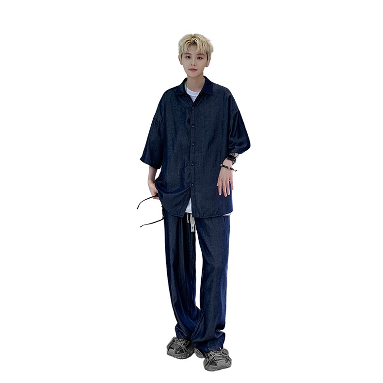 量大优供视频激光冰丝套装男XH69TZ-特P60,男装休闲套装,电商B367