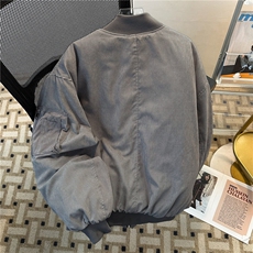 美式高街飞行员夹克棉服外套男冬季潮牌工装棒球上衣MF285-P103，男装棉衣，星座412-3