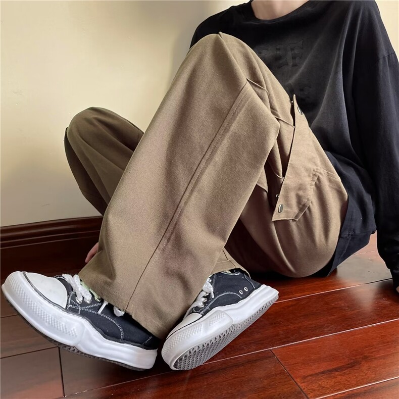 男秋季新款港风休闲裤纯棉工装裤Q15P35,男装休闲裤,星座1116-2