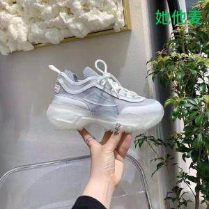 春季新款韩版潮流网红水晶底运动鞋透气老爹鞋，其它，她他麦