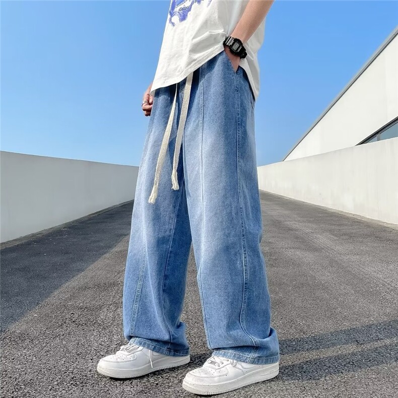 美式牛仔裤男春秋新款休闲直筒裤M608P40,男装牛仔裤,星座1116-2