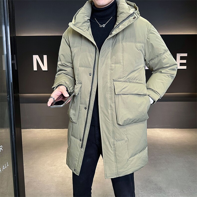 标50极寒厚款中长款羽绒服男2025新款连帽外套B240-YR8173-P265,男装羽绒服,电商B240