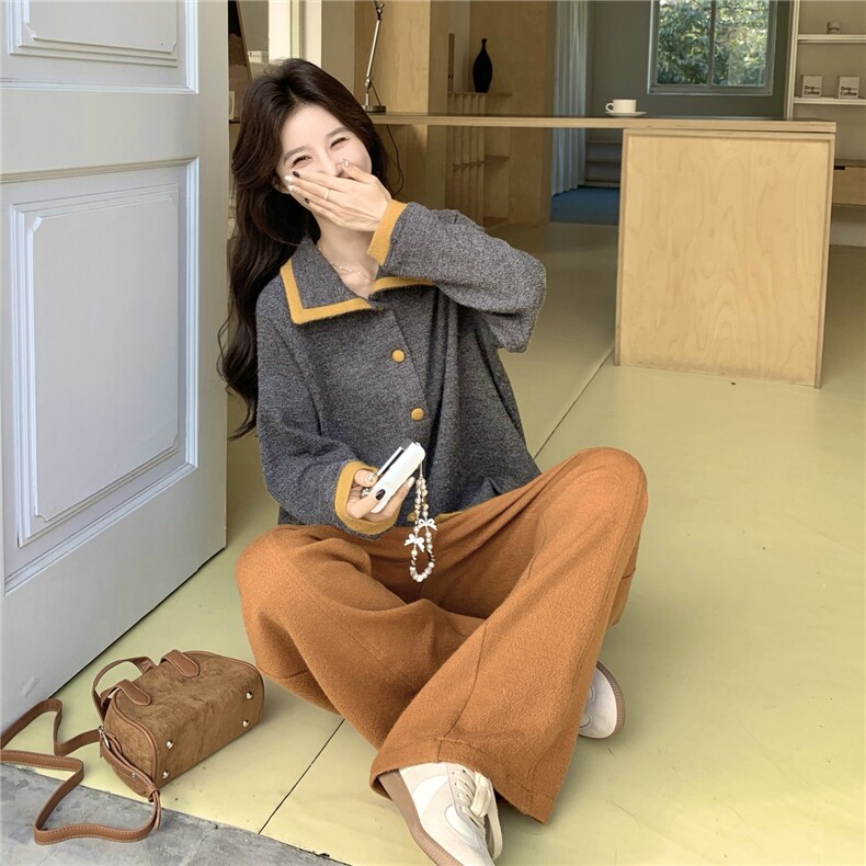 撞色拼接两件套套装P175288,女装套装/套裙,2C262