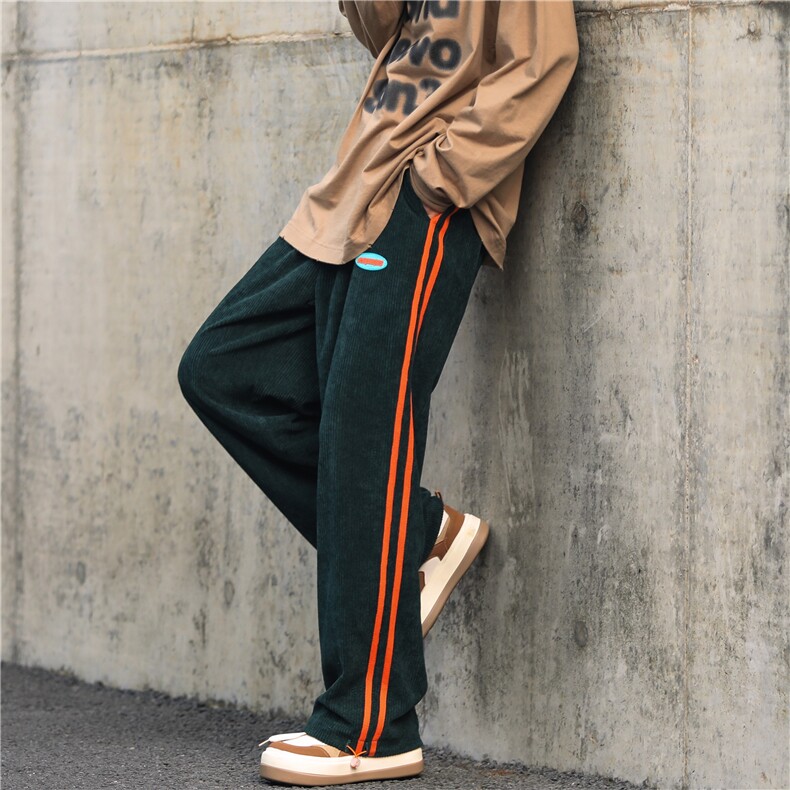 高品质灯芯绒休闲裤大码宽松长裤模特图B299-X5556-P45-限58,男装休闲裤,电商A061-1