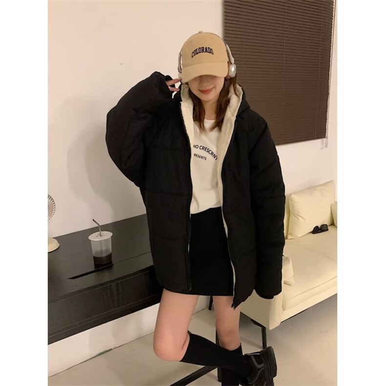 2026新款冬季加厚外套大码宽松显瘦羽绒棉袄面包服,女装短外套,星座218-1（原230）