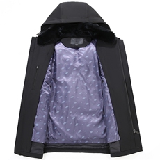 冬季中年男士加厚保暖羽绒服上衣新款可脱卸内胆外套CM1018-P255，男装羽绒服，星座1105-3
