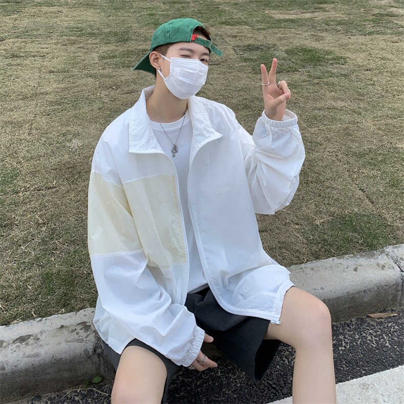 Wt86-P34夏季宽松潮流防晒服,男装夹克,星座1501-1