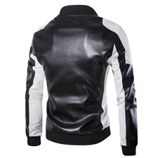 2021春秋季男士立领皮衣潮流超大码皮衣外套M-5XL1800-Y668P85，男装皮衣，星座1812