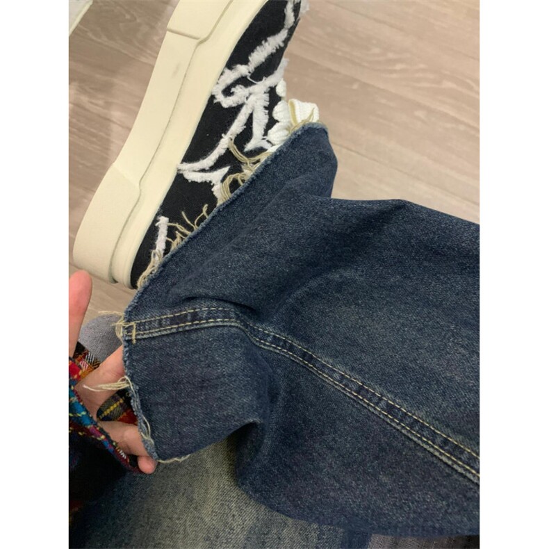 【网图】复古蓝破洞牛仔裤男夏季美式高街vibe乞丐裤子LLNZ03-P48,男装牛仔裤,星座1007（原301D）