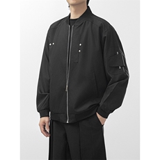 男装飞行员夹克秋新款美式复古宽松棒球服潮流百搭外套JK049-P58，男装夹克，星座308B-2