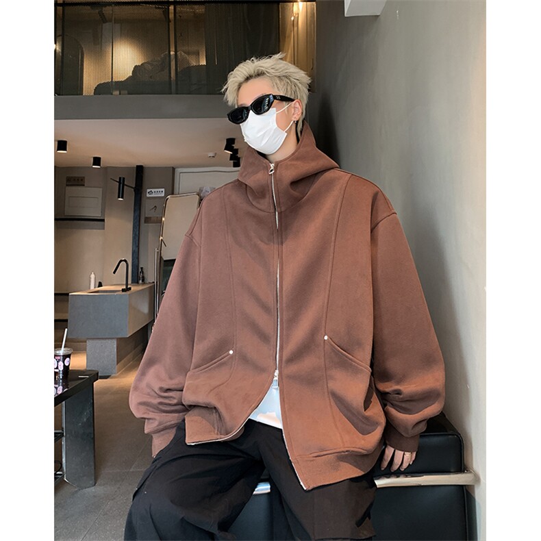 男士宽松开衫连帽卫衣,男装卫衣,星座618A