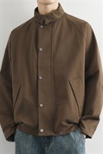 高端翻领夹克男2026春季简约宽松休闲工装外套百搭上衣服，男装夹克，星座914