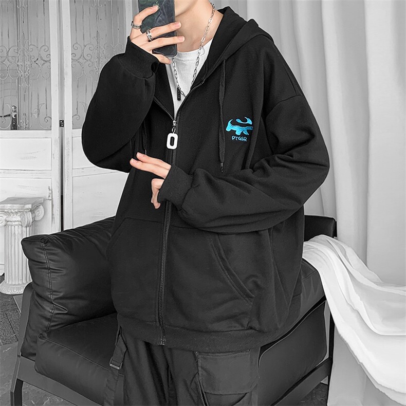 20年秋季新款开衫卫衣男女港风外套第2套图DS-B293-J750-P65,男装卫衣,电商A306
